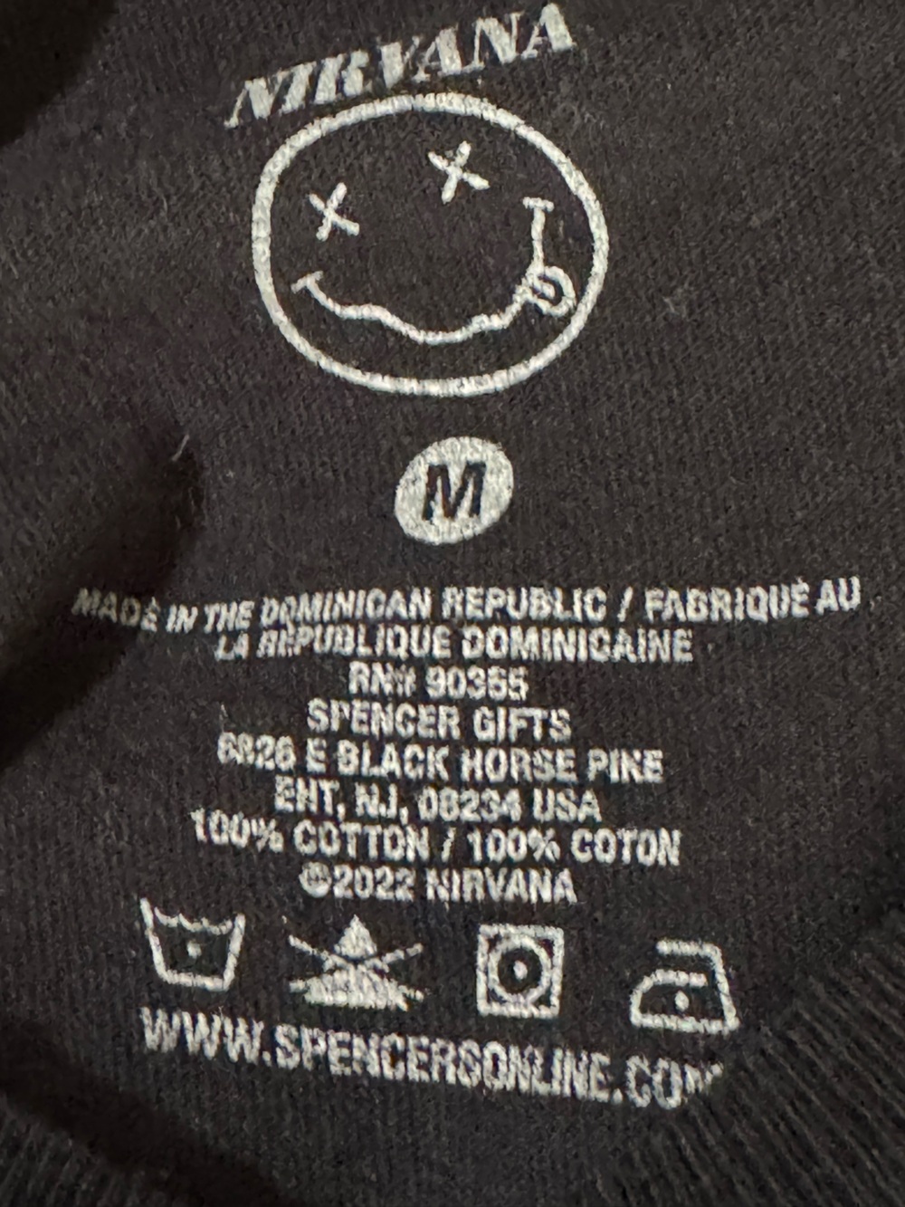 NIRVANA In Utero Tee M 19.5” p2p Black NWOT - Picture 3 of 7